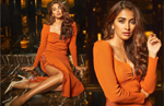 Pooja Hegde in burnt-orange dress with thigh-slit sets Instagram on fire, fans are in love